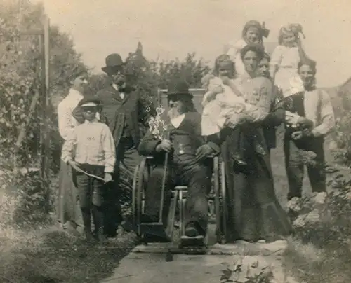 George Bolles, James and Nellie Parker with Hugh