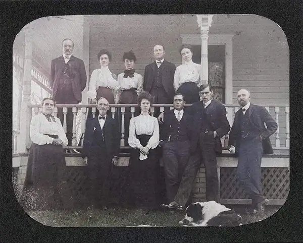 First Row - Charles Parker (2nd) and Dr. James Parker (6th)