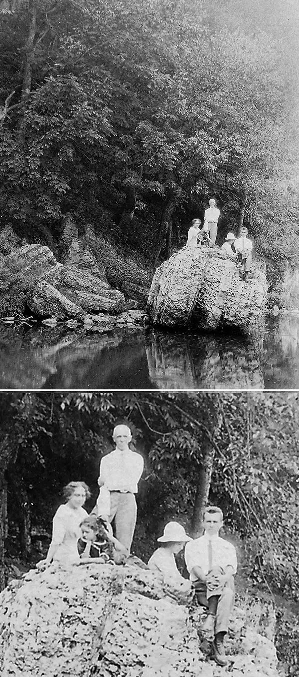James, Nellie, Hugh, Eleanor, and Dorthy on Volga River